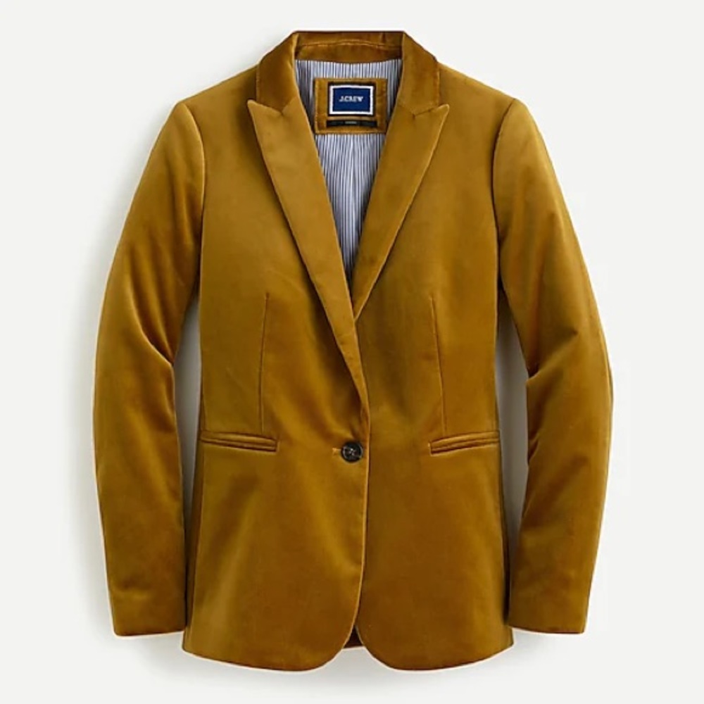J.Crew Parke blazer in velvet